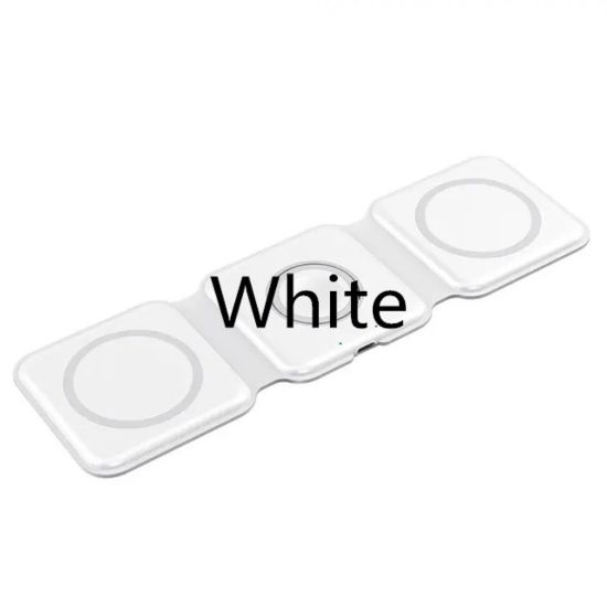 Obrázek 1stCOOL bezdrátová přenosná QI nabíječka 3v1, MagSafe, USB- C, bílá