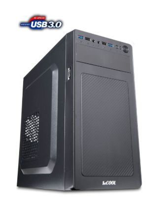 Obrázek 1stCOOL skříň STEP 3 ver.3 + čtečka karet, micro ATX, AU, 2XUSB 3.0 + 2x USB 2.0, bez zdroje, Black