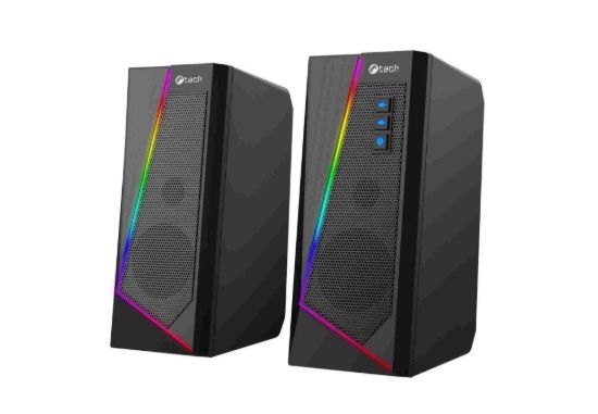 Obrázek C- TECH reproduktory SPK- 17, 2.0, RGB, černá