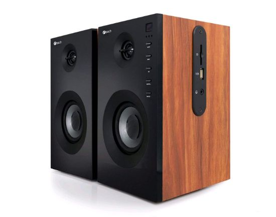 Obrázek C- TECH repro SPK- 550BT, 2.0, dřevěné, bluetooth, dálkové ovládání