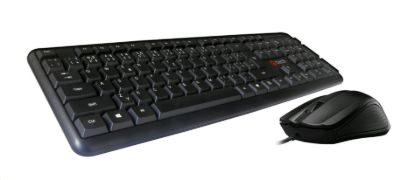Obrázek C- TECH Klávesnice s myší KBM- 102, drátový set, USB, CZ/ SK