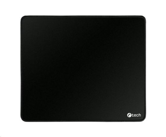 Obrázek C- TECH Podložka pod myš MP- 01, černá, 320x270x4mm, obšité okraje