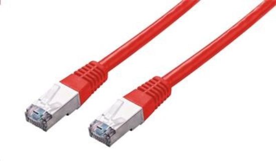 Obrázek C- TECH kabel patchcord Cat5e, FTP, červený, 0, 5m