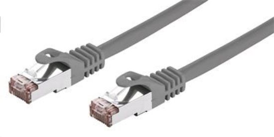 Obrázek C- TECH kabel patchcord Cat6, FTP, šedý, 0, 25m