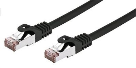 Obrázek C- TECH kabel patchcord Cat6, FTP, černý, 1m