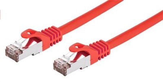 Obrázek C- TECH kabel patchcord Cat6, FTP, červený, 2m