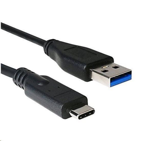 Obrázek C- TECH kabel USB 2.0 AM na USB- C (AM/ CM), 1m, černý