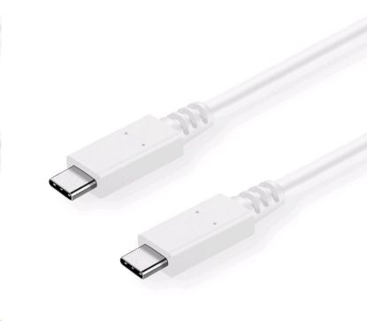 Obrázek C- TECH kabel USB 3.2, Type- C (CM/ CM), PD 100W, 20Gbps, 1m, bílý