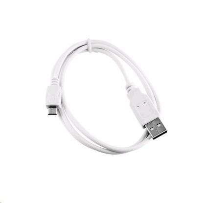 Obrázek C- TECH kabel USB 2.0 AM/ Micro, 2m, bílý