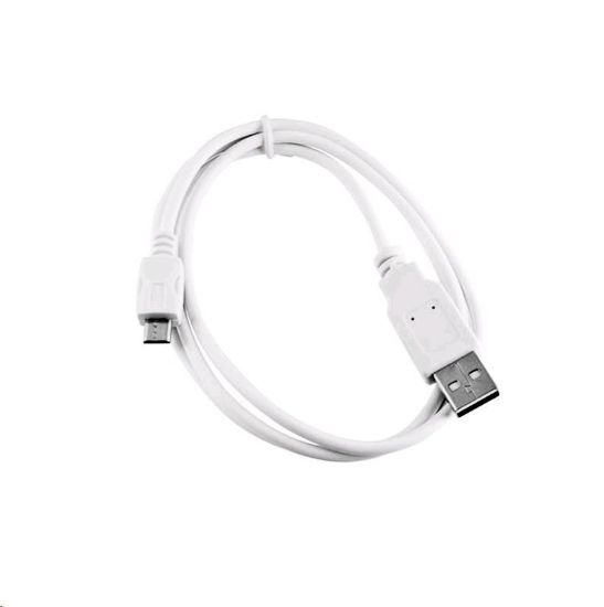 Obrázek C- TECH kabel USB 2.0 AM/ Micro, 2m, bílý