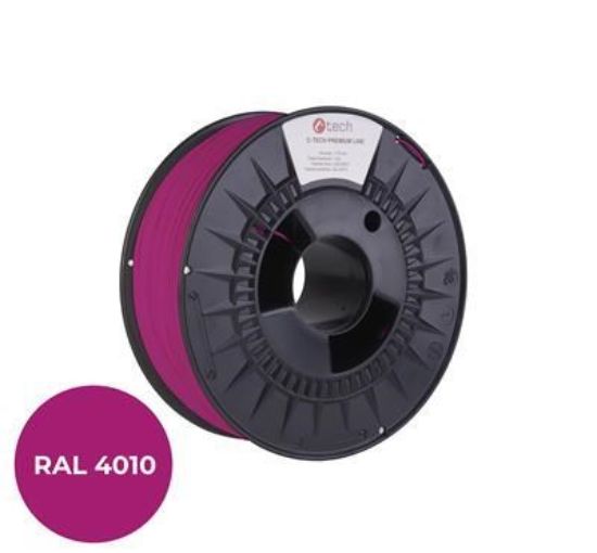 Obrázek C- TECH Tisková struna (filament) PREMIUM LINE, PETG, telekomunikační fialová, RAL4010, 1, 75mm, 1kg