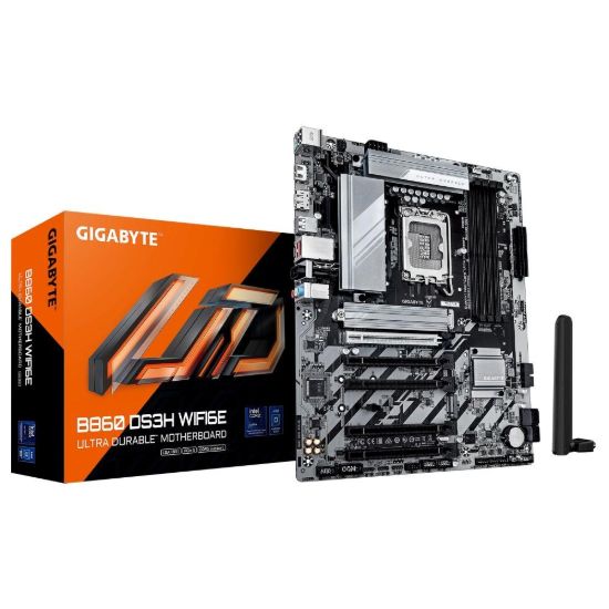 Obrázek GIGABYTE MB Sc LGA1851 B860 DS3H WIFI6E, Intel B860, 4xDDR5, 1xDP, 1xHDMI, WiFi, ATX
