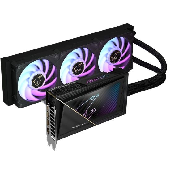 Obrázek GIGABYTE VGA NVIDIA GeForce RTX 5080 XTREME WATERFORCE 16G, 16G GDDR7, 3xDP, 1xHDMI