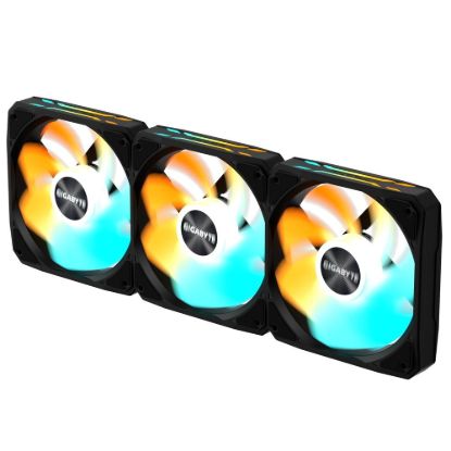 Obrázek GIGABYTE ventilátor EZ CHAIN RVS FAN 3- PACK, 3x120mm, černá
