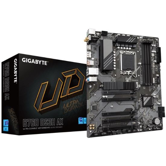 Obrázek GIGABYTE MB Sc LGA1700 B760 DS3H AX, Intel B760, 4xDDR5, 1xDP, 1xHDMI, WI- FI