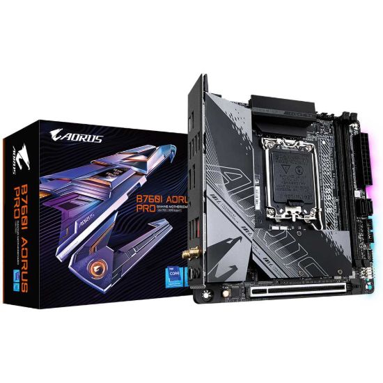 Obrázek GIGABYTE MB Sc LGA1700 B760I AORUS PRO, Intel B760, 2xDDR5, 1xDP, 1xHDMI, mini- ITX