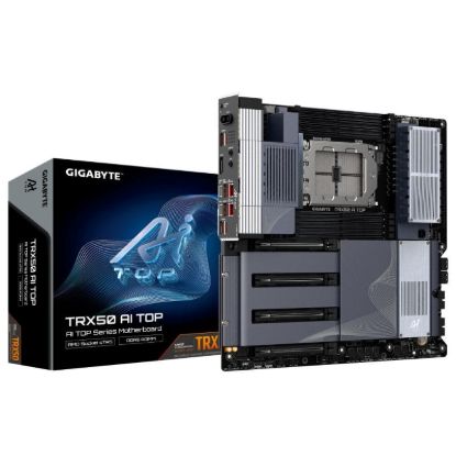 Obrázek GIGABYTE MB Sc sTR5 TRX50 AI TOP, AMD TRX50, 8xDDR5, WI- FI, E- ATX