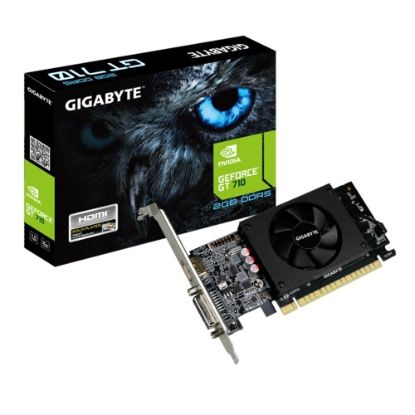 Obrázek GIGABYTE VGA NVIDIA GeForce GT 710 2G, 2G DDR5, 1xHDMI, 1xDVI- I