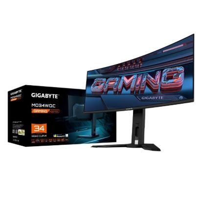 Obrázek GIGABYTE LCD - 34" Gaming monitor MO34WQC, OLED, 3440 x 1440 WQHD, 175Hz, 1.5M: 1, 250cd/ m2, 0.03ms, 2xHDMI, 1xDP