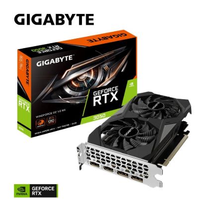 Obrázek BAZAR - GIGABYTE VGA NVIDIA GeForce RTX 3050 WINDFORCE OC 6G V2, 6G GDDR6, 2xDP, 2xHDMI - Rozbaleno (Komplet)