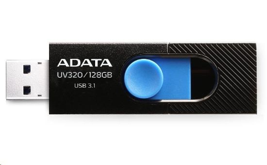 Obrázek ADATA Flash Disk 32GB UV320, USB 3.1 Dash Drive, černá/ modrá