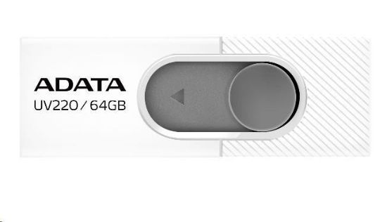 Obrázek ADATA Flash Disk 32GB UV220, USB 2.0 Dash Drive, bílá/ šedá