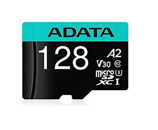 Obrázek ADATA MicroSDXC karta 128GB Premier Pro UHS- I V30S (R: 100/ W: 80 MB/ s) + SD adaptér