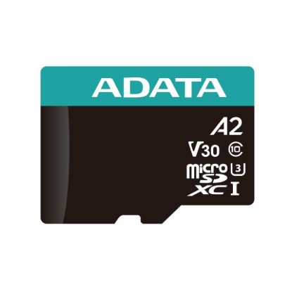 Obrázek ADATA MicroSDXC karta 256GB Premier Pro UHS- I V30S (R: 100/ W: 80 MB/ s) + SD adaptér