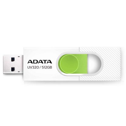 Obrázek ADATA Flash Disk 512GB UV320, USB 3.2, bílo- zelená