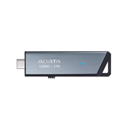 Obrázek ADATA Flash Disk 2TB UE800, USB- C 3.2, R: 1000/ W: 1000MB/ s, stříbrná