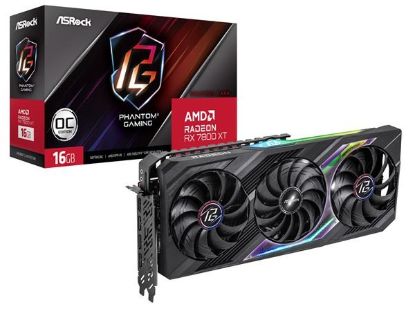 Obrázek BAZAR - ASRock VGA AMD Radeon RX 7800 XT Phantom Gaming 16GB OC, RX 7800 XT, 16GB GDDR6, 3xDP, 1xHDMI - Po opravě (Bez p