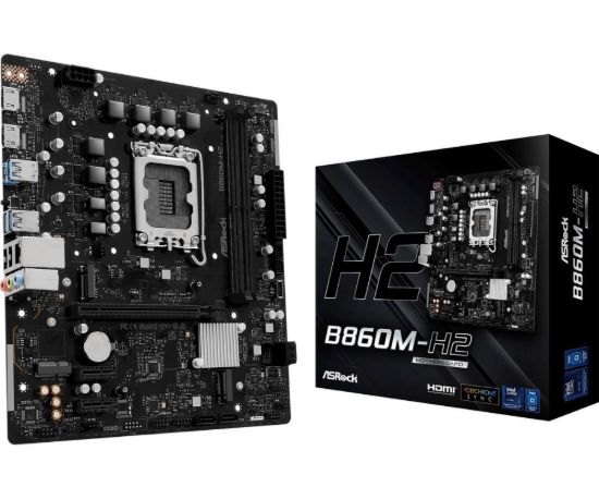 Obrázek ASRock MB Sc LGA1851 B860M- H2, Intel B860, 2xDDR5, 2xHDMI, mATX