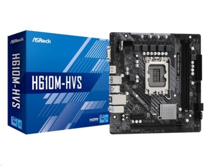 Obrázek ASRock MB Sc LGA1700 H610M- HVS, Intel H610, 2xDDR4, 1xHDMI, 1xVGA, mATX