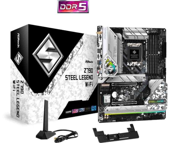 Obrázek ASRock MB Sc LGA1700 Z790 STEEL LEGEND WIFI, Intel Z790, 4xDDR5, 1xDP, 1xHDMI, WI- FI