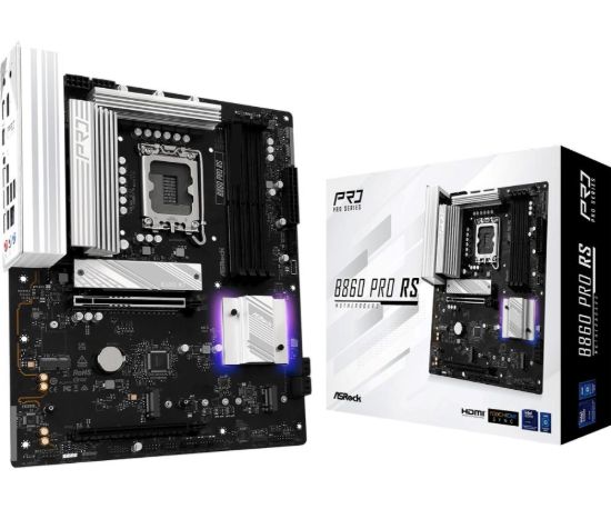 Obrázek ASRock MB Sc LGA1851 B860 Pro RS, Intel B860, 4xDDR5, 1xDP, 1xHDMI, ATX