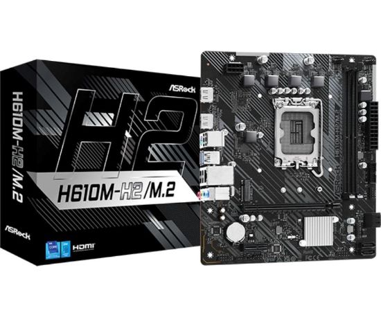 Obrázek ASRock MB Sc LGA1700 H610M- H2/ M.2, Intel H610, 2xDDR4, 2xHDMI, mATX