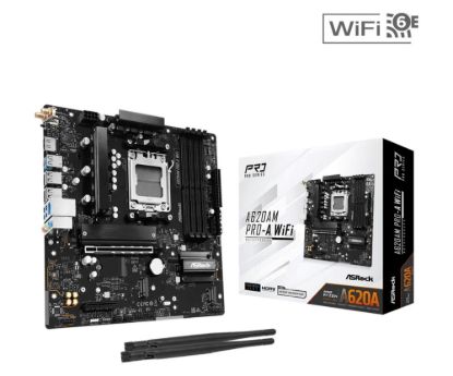 Obrázek ASRock MB Sc AM5 A620AM PRO- A WIFI, AMD A620A, 4xDDR5, 1xHDMI, WIFI