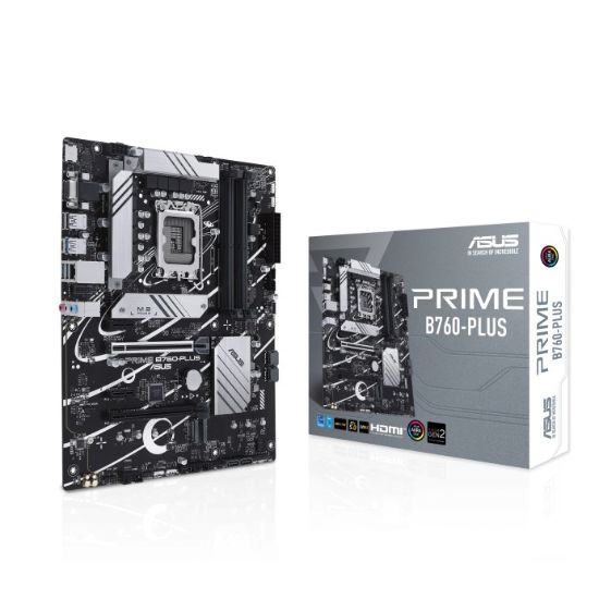 Obrázek ASUS MB Sc LGA1700 PRIME B760- PLUS, Intel B760, 4xDDR5, 1xDP, 1xHDMI, 1xVGA, ATX