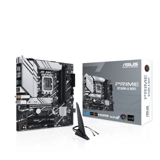Obrázek ASUS MB Sc LGA1700 PRIME B760M- A WIFI, Intel B760, 4xDDR5, 1xDP, 2xHDMI, mATX
