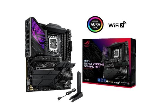 Obrázek ASUS MB Sc LGA1851 ROG STRIX Z890- E GAMING WIFI, Intel Z890, 4xDDR5, 1xDP, 1xHDMI, 2xThunderbolt, WI- FI, ATX