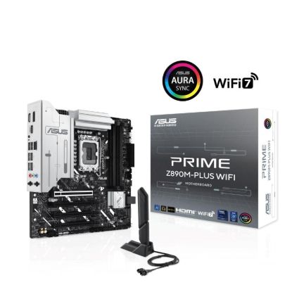 Obrázek ASUS MB Sc LGA1851 PRIME Z890M- PLUS WIFI, Intel Z890, 4xDDR5, 1xDP, 1xHDMI, 1xThunderbolt, WI- FI, mATX