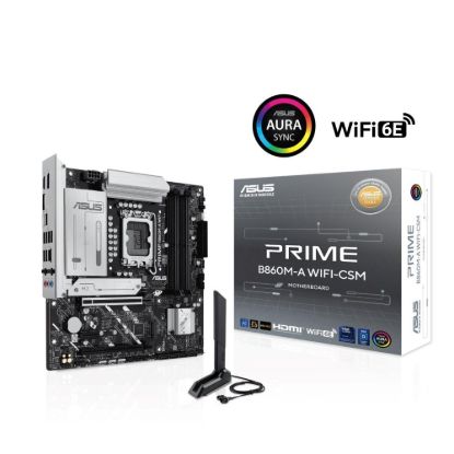 Obrázek ASUS MB Sc LGA1851 PRIME B860M- A WIFI, Intel B860, 4xDDR5, 2xDP, 1xHDMI, WiFi, mATX