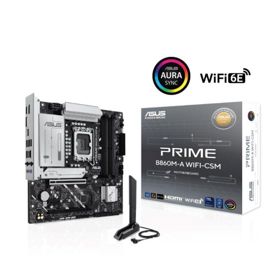 Obrázek ASUS MB Sc LGA1851 PRIME B860M- A WIFI, Intel B860, 4xDDR5, 2xDP, 1xHDMI, WiFi, mATX