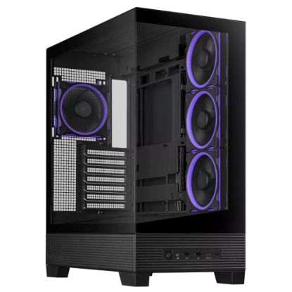 Obrázek ASUS case A31 PLUS TG ARGB, Mid Tower, Průhledná bočnice, 4x120mm ARGB Fan, ARGB Hub, černá