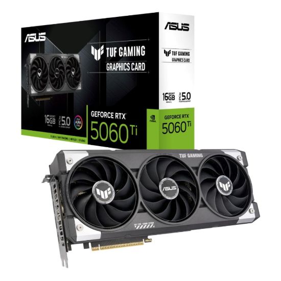 Obrázek ASUS VGA NVIDIA GeForce RTX 5060 Ti TUF GAMING 16G, 16GB GDDR7, 3xDP, 1xHDMI