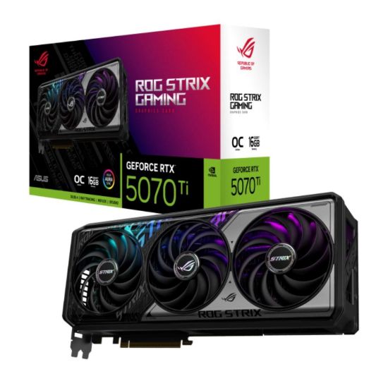 Obrázek ASUS VGA NVIDIA GeForce RTX 5070 Ti ROG STRIX 16GB OC, 16GB GDDR7, 3xDP, 2xHDMI