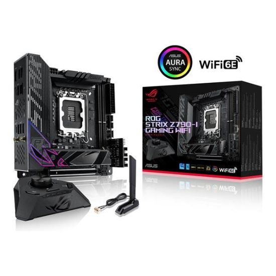Obrázek ASUS MB Sc LGA1700 ROG STRIX Z790- I GAMING WIFI, Intel Z790, 2xDDR5, 1xHDMI, WI- FI, mini- ITX