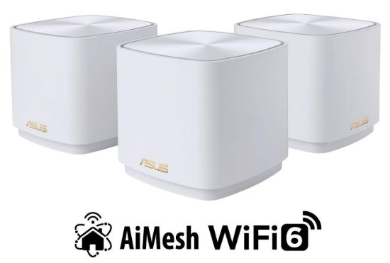 Obrázek ASUS ZenWiFi XD4 Plus 3- pack white Wireless AX1800 Dual- band Mesh WiFi 6 System