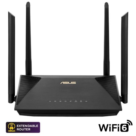 Obrázek ASUS RT- AX52 (AX1800) Router, Dual Band WiFi 6, Extendable Router