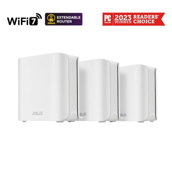 Obrázek ASUS ZenWifi BD4 3- pack, WiFi7 Extendable Router, AiMesh, 2x WAN/ LAN